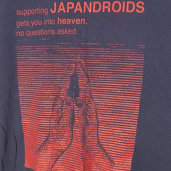 Japandroids "Support /Get into Heave" Blue Medium T-Shirt Canadian Rock/Punk - Picture 2 of 3